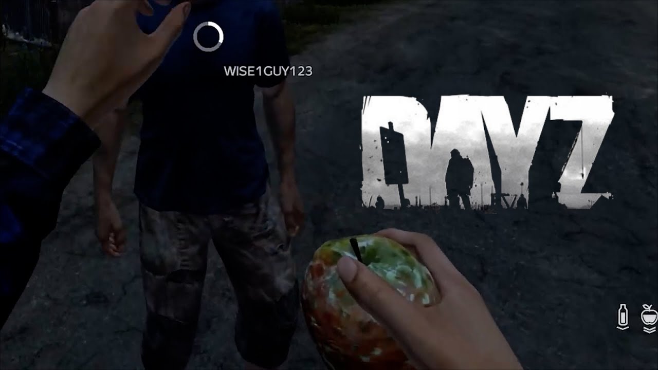 Feeding rotten food to people in dayz