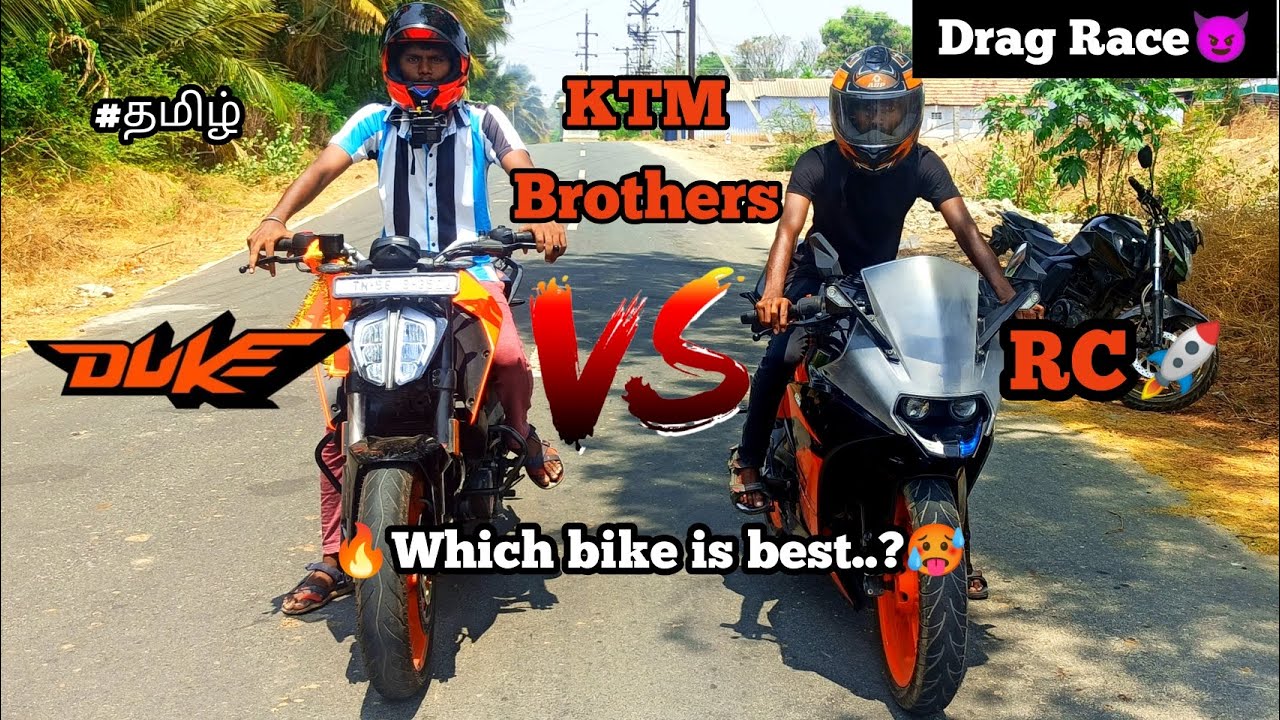 🔥Duke VS Rc Drag Race👿 Which Bike Is Best..?| Tamil | | motovlog | | Duke #duke #rc #dragrace #race