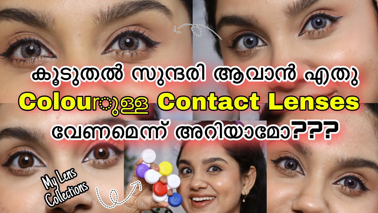 Coloured Contact Lenses Haul ~ Choose according to your Skin Tone,Mood & Outfit / PurPle KohL Megha