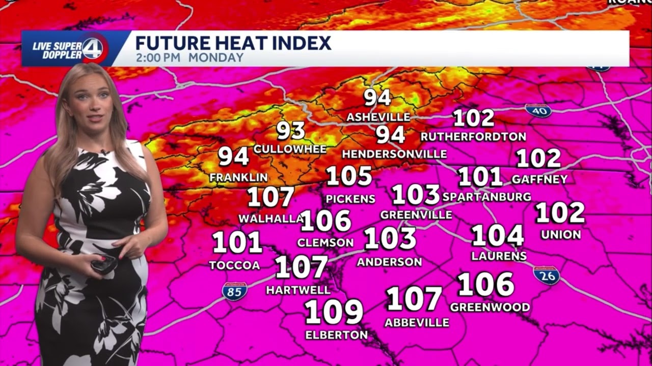 Grace Lowe - WYFF 4 Weather Montage - 16 August 2026