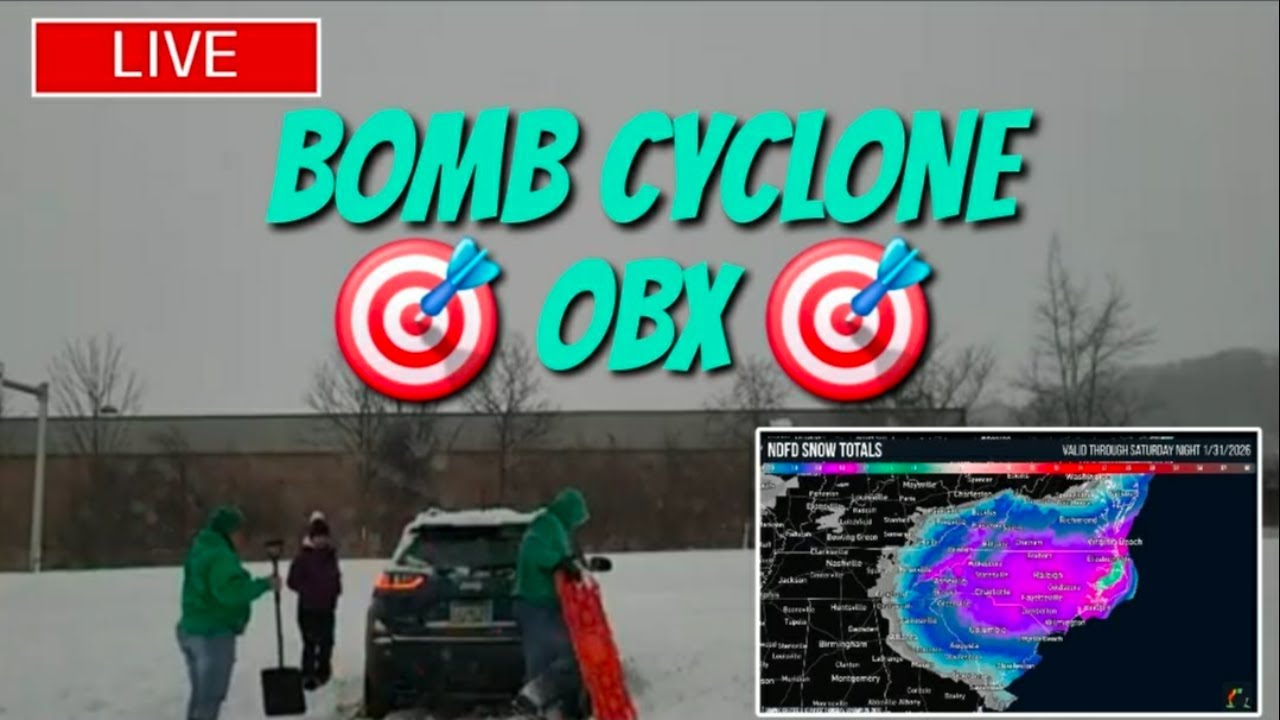 🔴STORM CHASERS LIVE🔴Blizzard Conditions Possible Outer Banks, NC!
