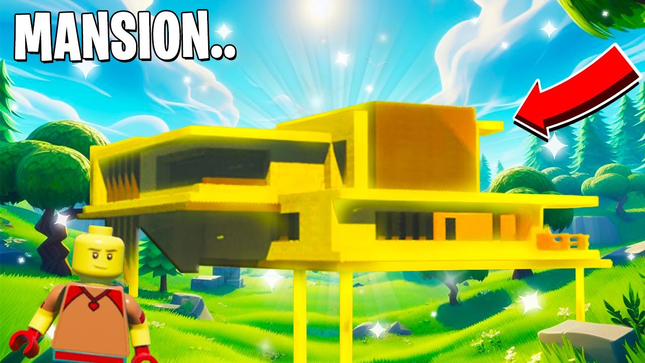CONSTRUIMOS mi MEGA MANSIÓN MODERNA en FORTNITE x LEGO