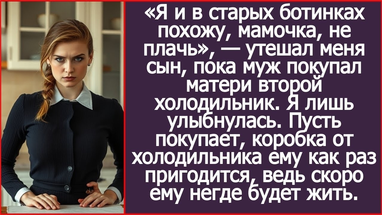 Я и в старых ботинках похожу, мамочка! Утешал меня сын, пока муж покупал матери второй холодильник.