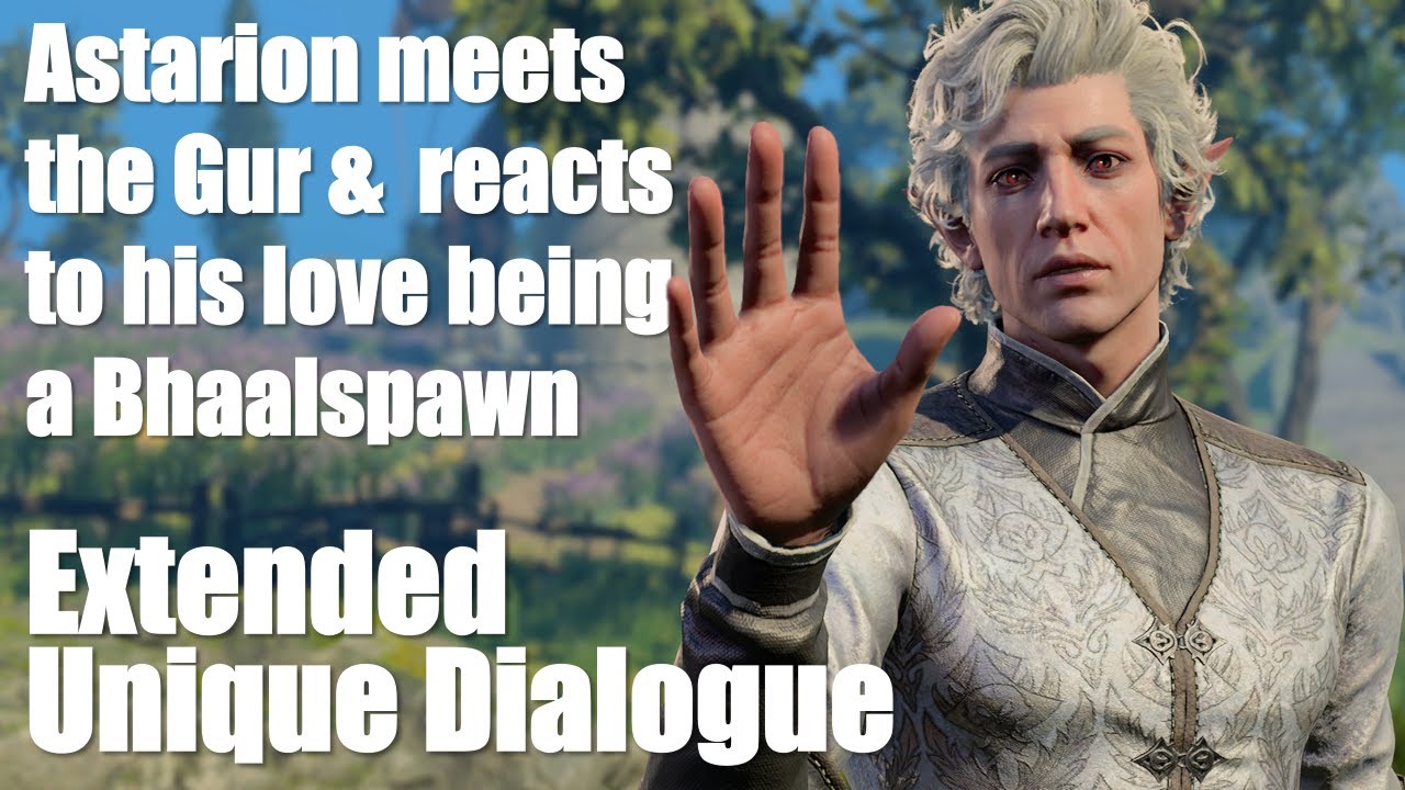 Astarion reacts to his love being a Bhaalspawn & meets the Gur camp: extended unique dialogue-A3E1