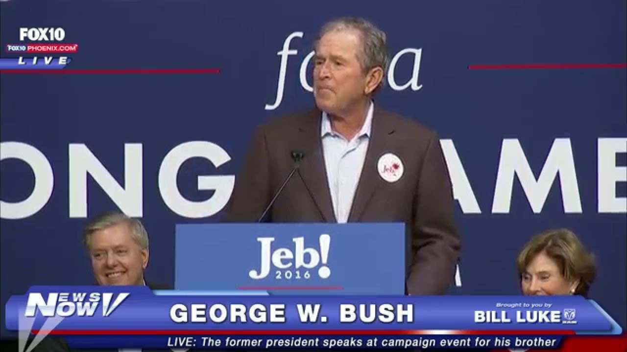 Jeb Bush Rally in South Carolina Featuring President George W. Bush - FULL
