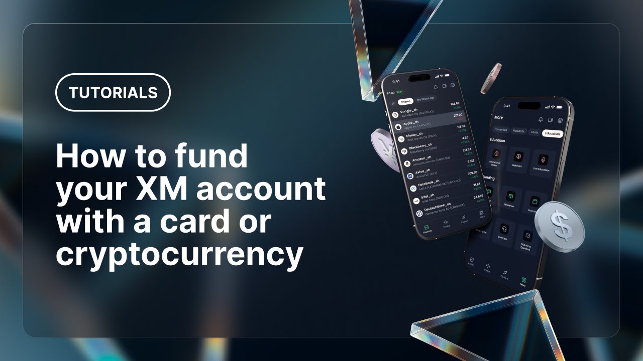 How to fund your XM account with a card or cryptocurrency