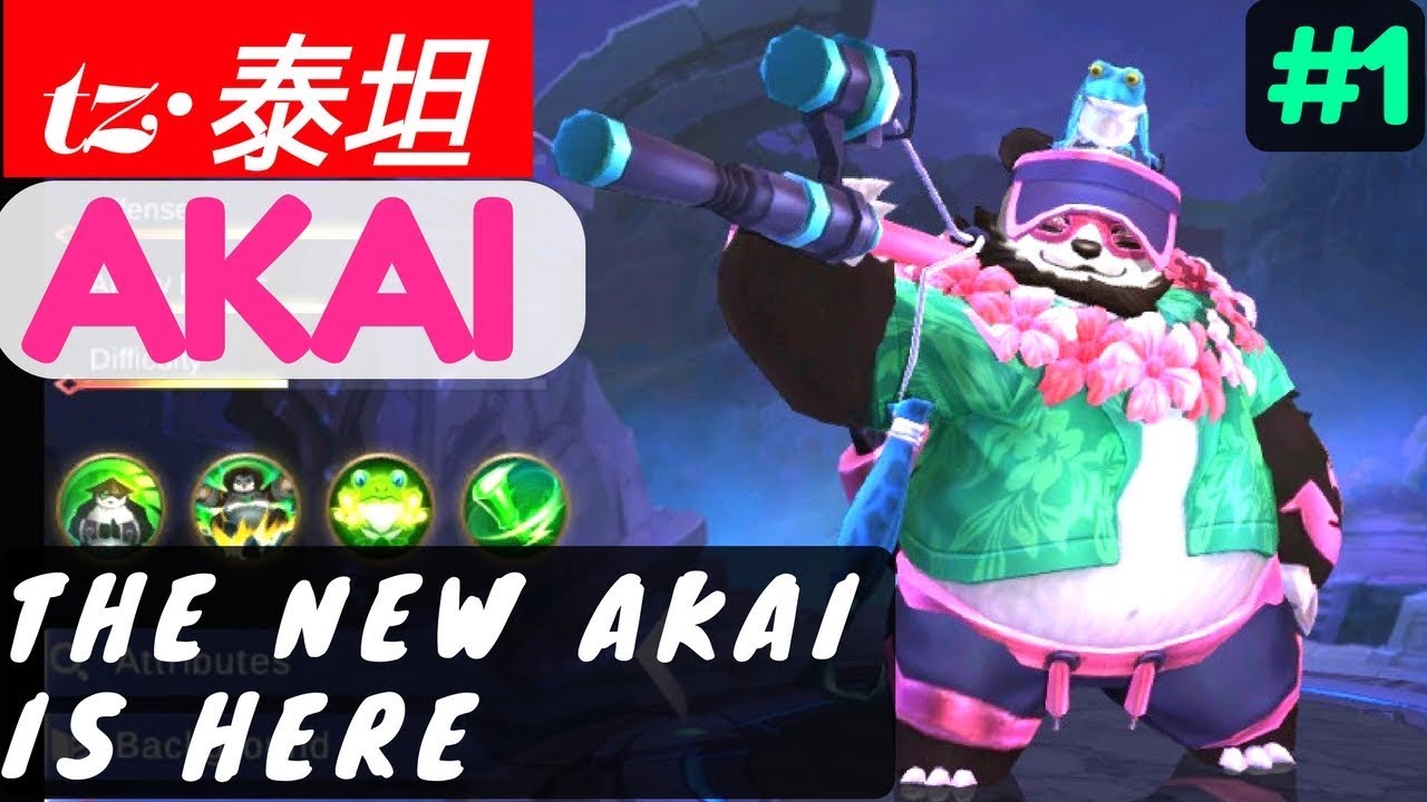 The New Akai Is Here [Rank 1 Akai] | tz&middot;泰坦 Akai Gameplay and Build #2 Mobile Legends