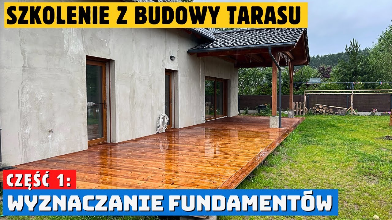 Jak zbudować taras? Część 1/5: FUNDAMENTY. Budowa tarasu samodzielnie DARMOWE szkolenie od A do Z.