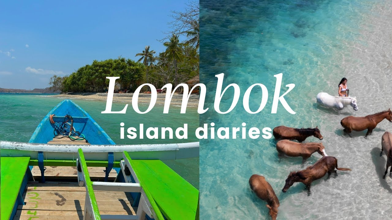 lombok vlog | SECRET island paradise found, swimming with horses and escaping crowds in Bali🌴
