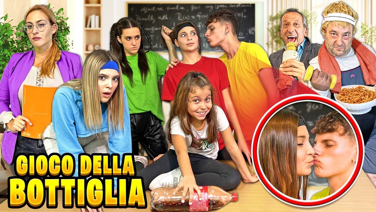 ZIA NICOLE LITIGA CON EX FIDANZATO MENTRE FA GIOCO DELLA BOTTIGLIA CON ILARY E GLI AMICI A SCUOLA!