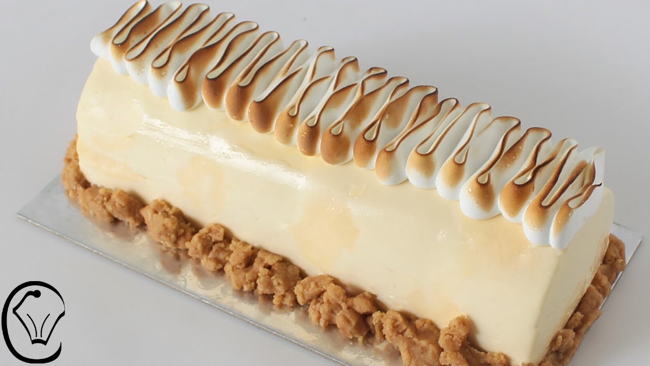 Lemon Meringue Cheesecake Log with Home Made Lemon Curd made with REAL Lemons DELICIOUS and EASY!