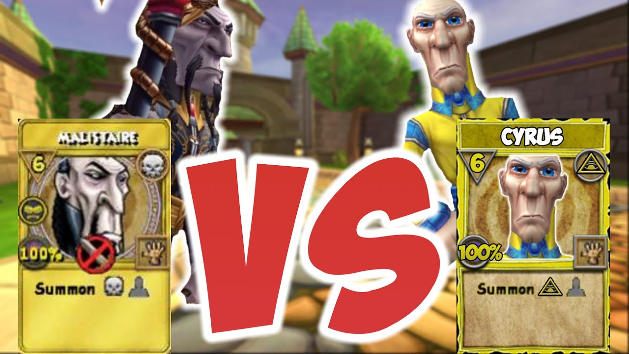 MALISTAIRE DRAKE VS CYRUS DRAKE IN WIZARD101