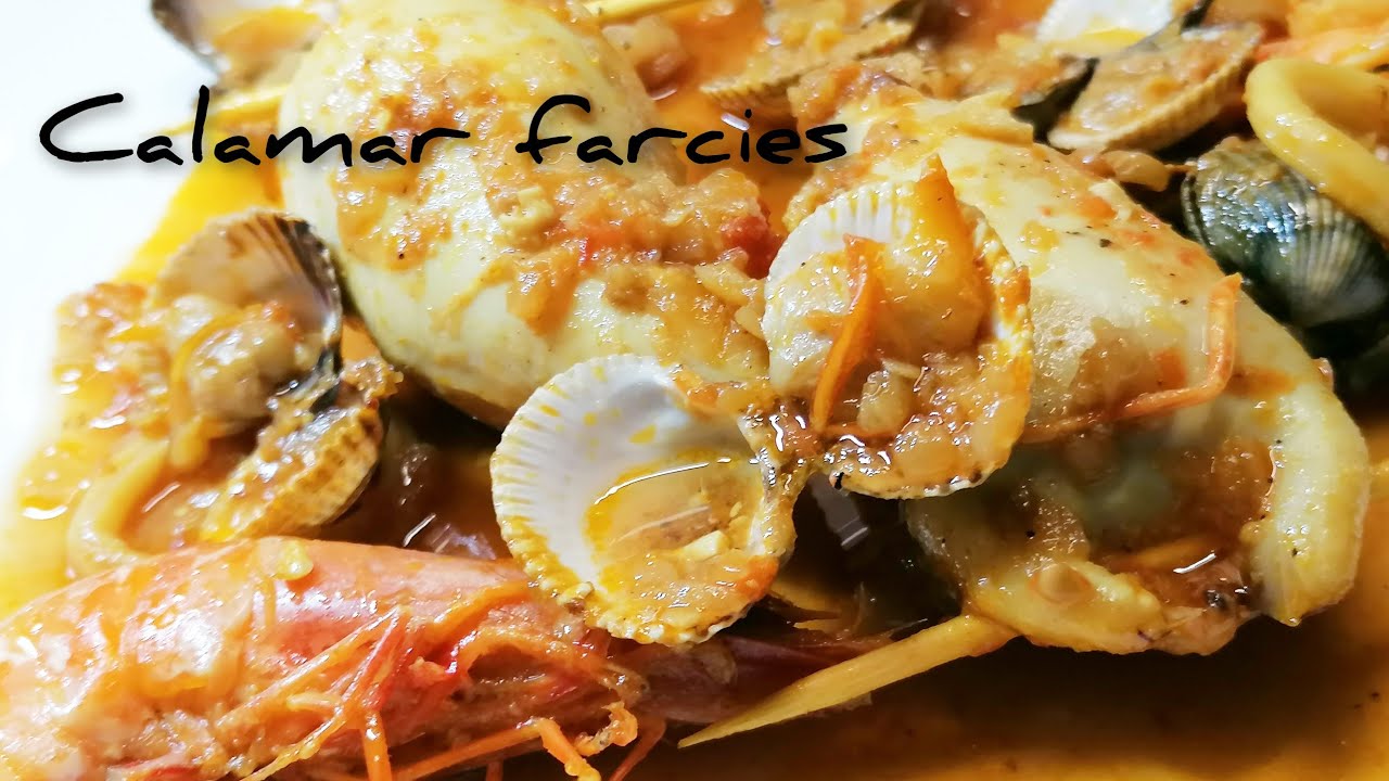 chaque semaine un plat de poisson #calamar farcies #calamar#Recette