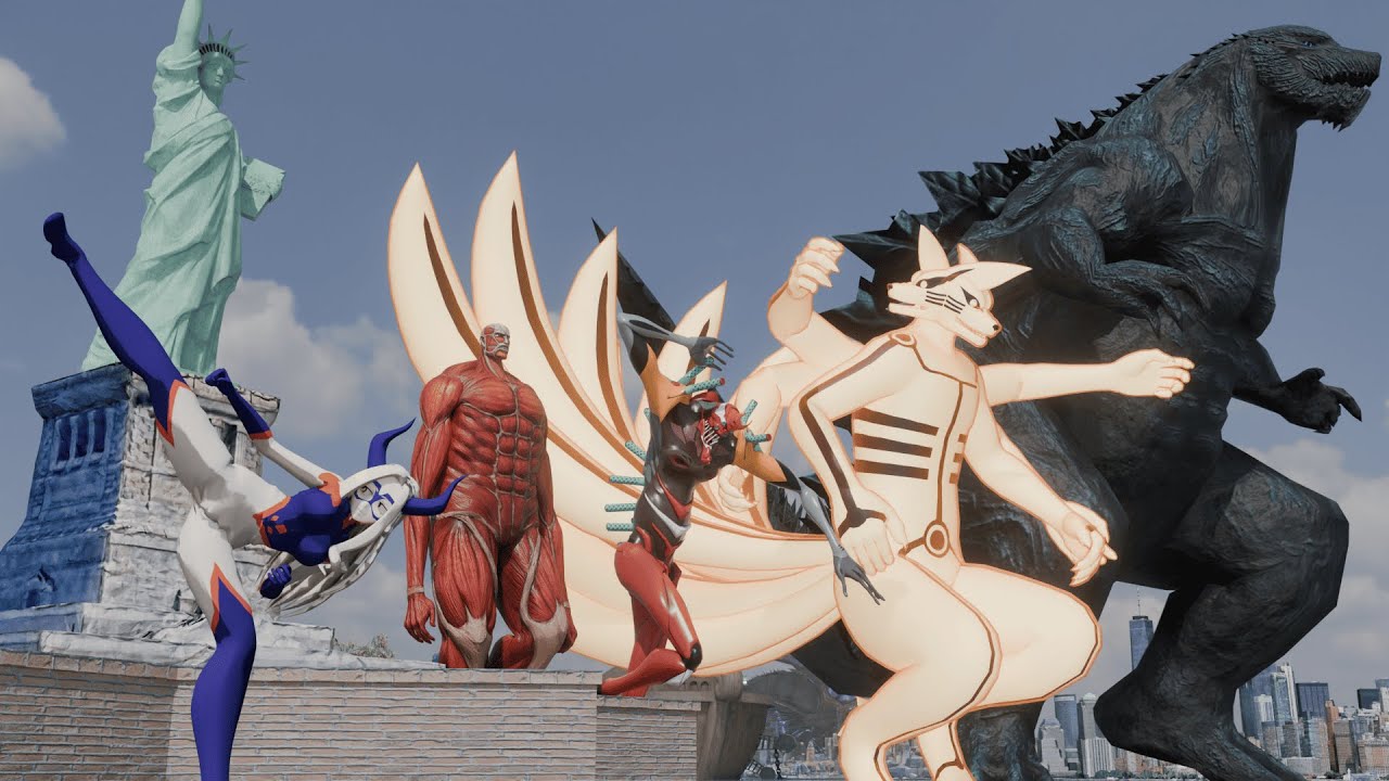 Monster Size Comparison | View from the sky | ft