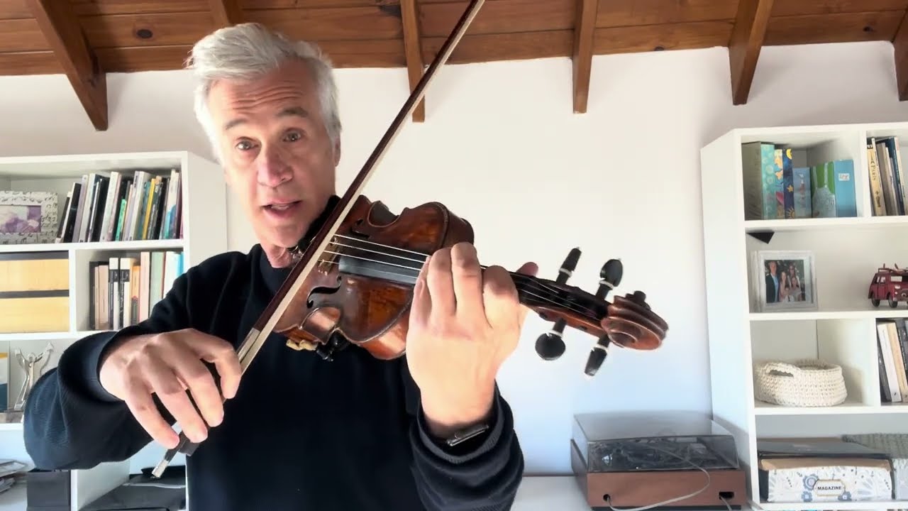 Inicio del arreglo de Volver (Gardel) para cuarteto – Beginning of the arrangement of Volver (Gardel