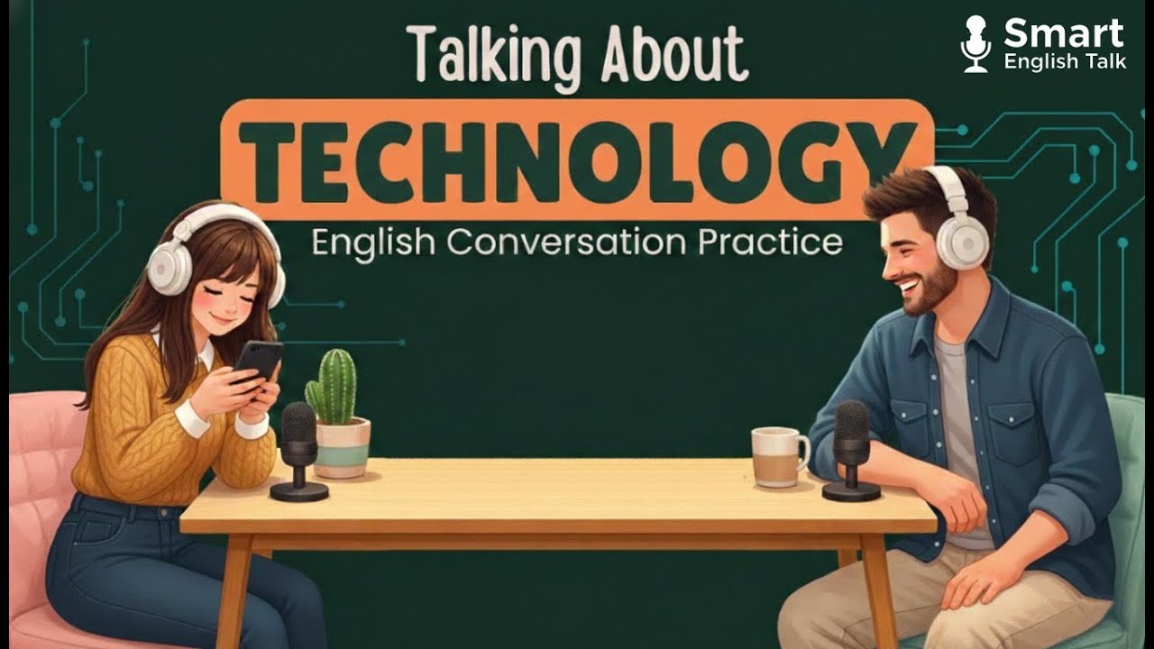 English Podcast For Easy English Conversation | Technology in Daily Life | Learn English Fast
