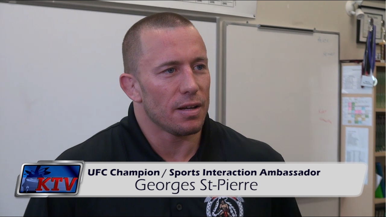 George St Pierre speaks with Students in Kahnawake about bullying