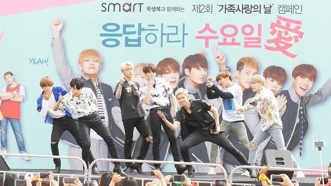 [4K] [160604] 방탄소년단 BTS - 불타오르네 FIRE (스마트 가족사랑의 날 캠페인) 직캠/Fancam by PIERCE