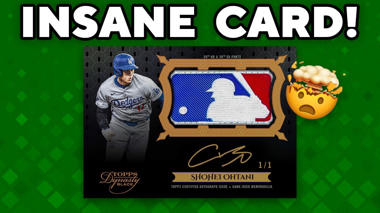 HUGE Topps Announcement—Ohtani 50-50 GAME WORN Cards In Dynasty Black