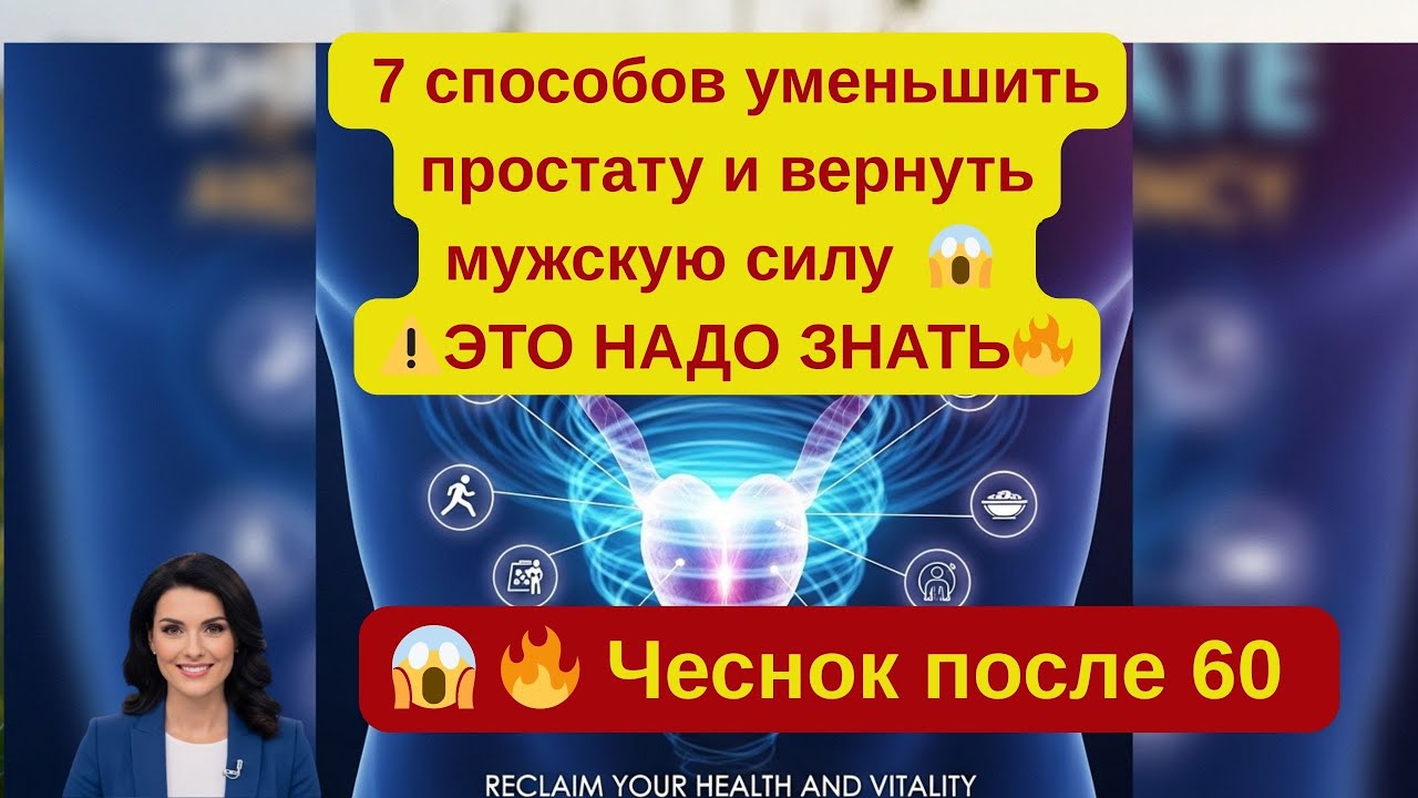 🔥 Чеснок после 60! 7 способов уменьшить простату и вернуть мужскую силу 😱ЭТО НАДО ЗНАТЬ