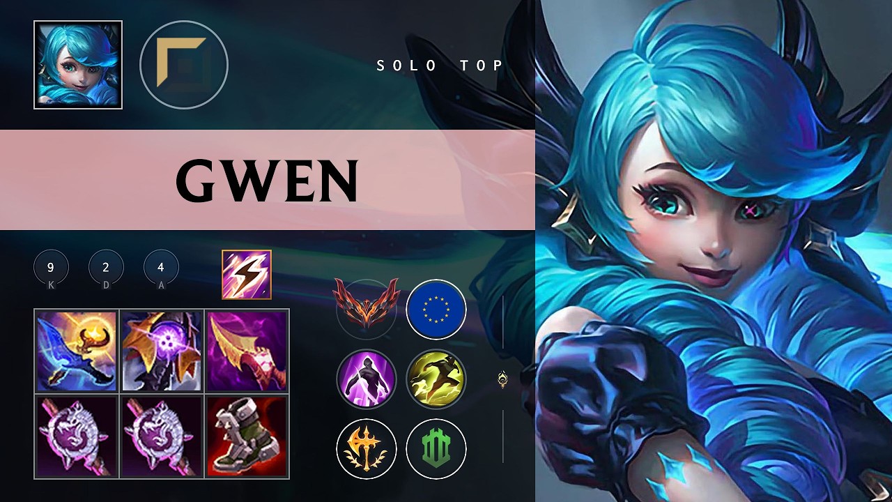 Gwen Top vs Jayce - EUW Grandmaster Patch 26.08
