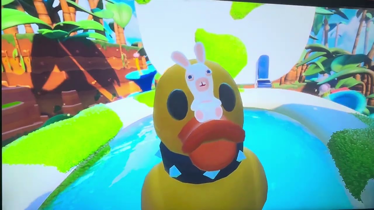 Super Mario rabbits kingdom battle first boss fight world 1 episode 2