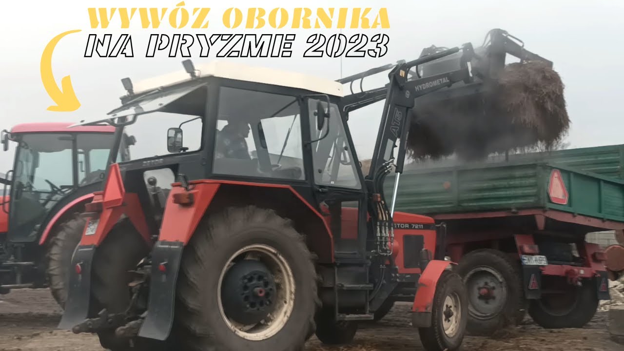 //Wywóz Obornika na Pryzmę 2023//Zetor 7211&Proxima 8441//
