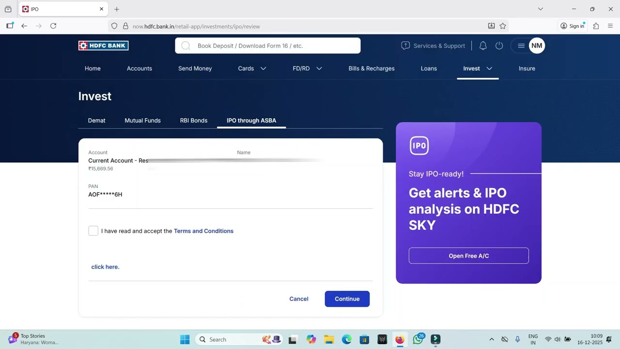 How to apply for IPO ASBA using new HDFC banking interface |  How to apply for IPO HDFC Netbanking