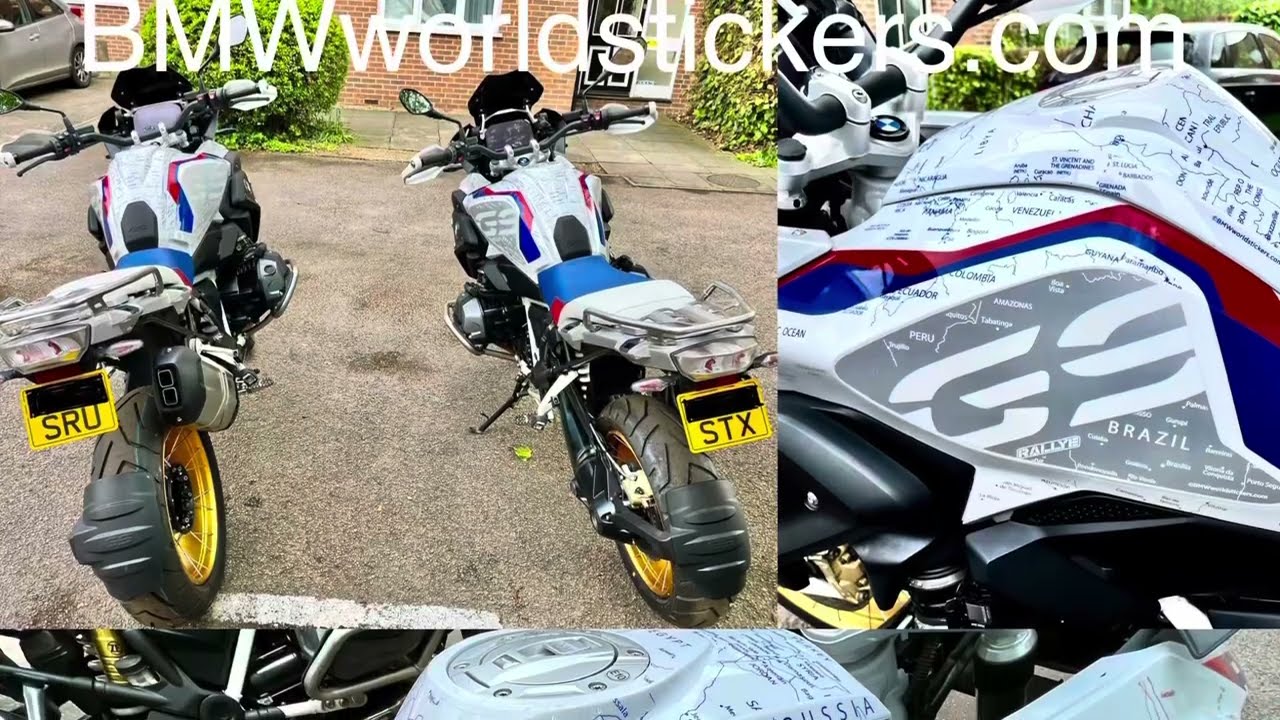 BMW R1250GS Rallye 20- onwards. HOW TO apply install LOOK tutorial full tank set stickers decals