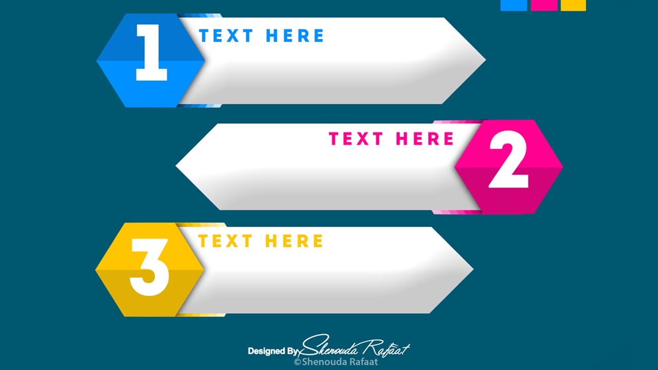 Photoshop Tutorial - Infographic - Modern Arro | انفوجرافيك