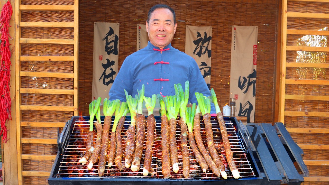 Insane BBQ Combo — Juicy Fatty Pork Intestines Stuffed with Crisp Green Onions!