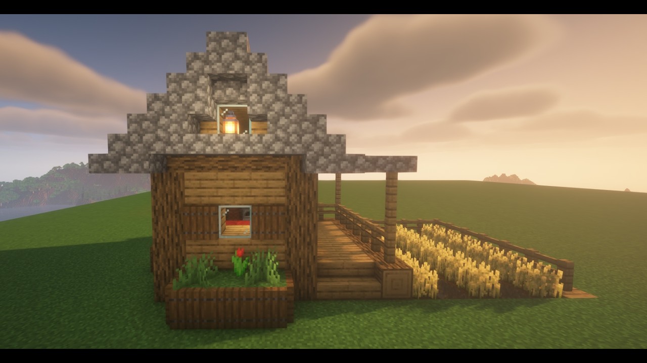 Tutorial to Build a Large Start House (Easy) #44 | Minecraft