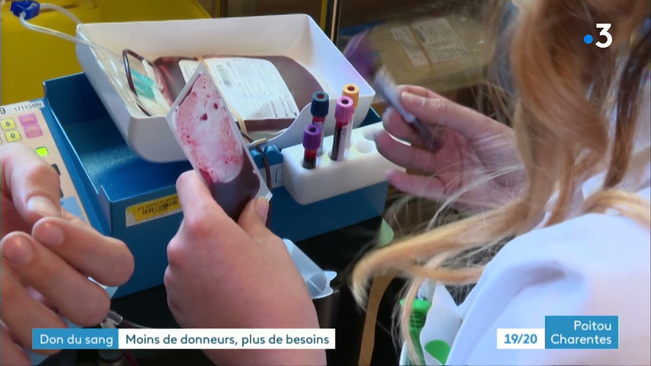 Appel au don du sang &agrave; Poitiers