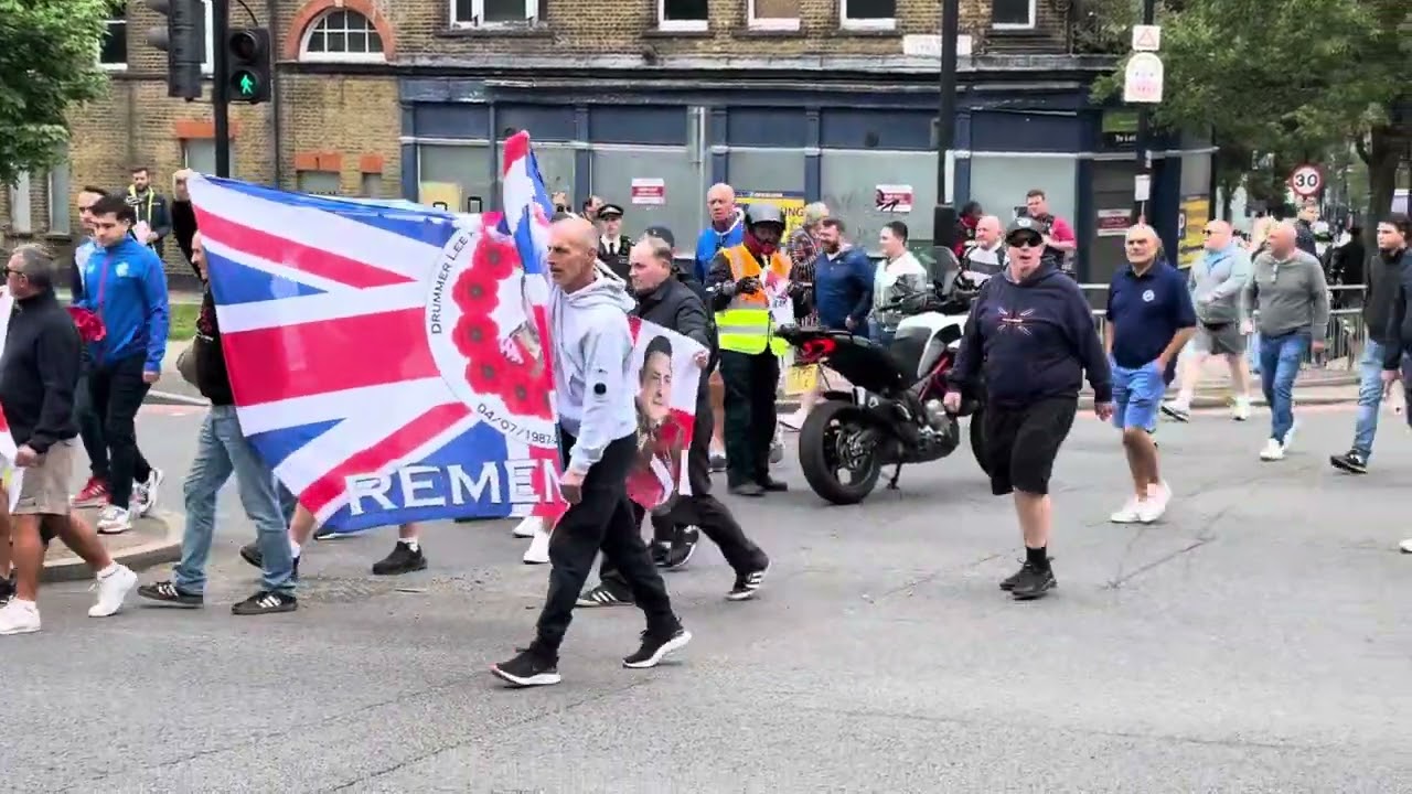 Some Millwall lads arriving at lee rigby memorial 2025