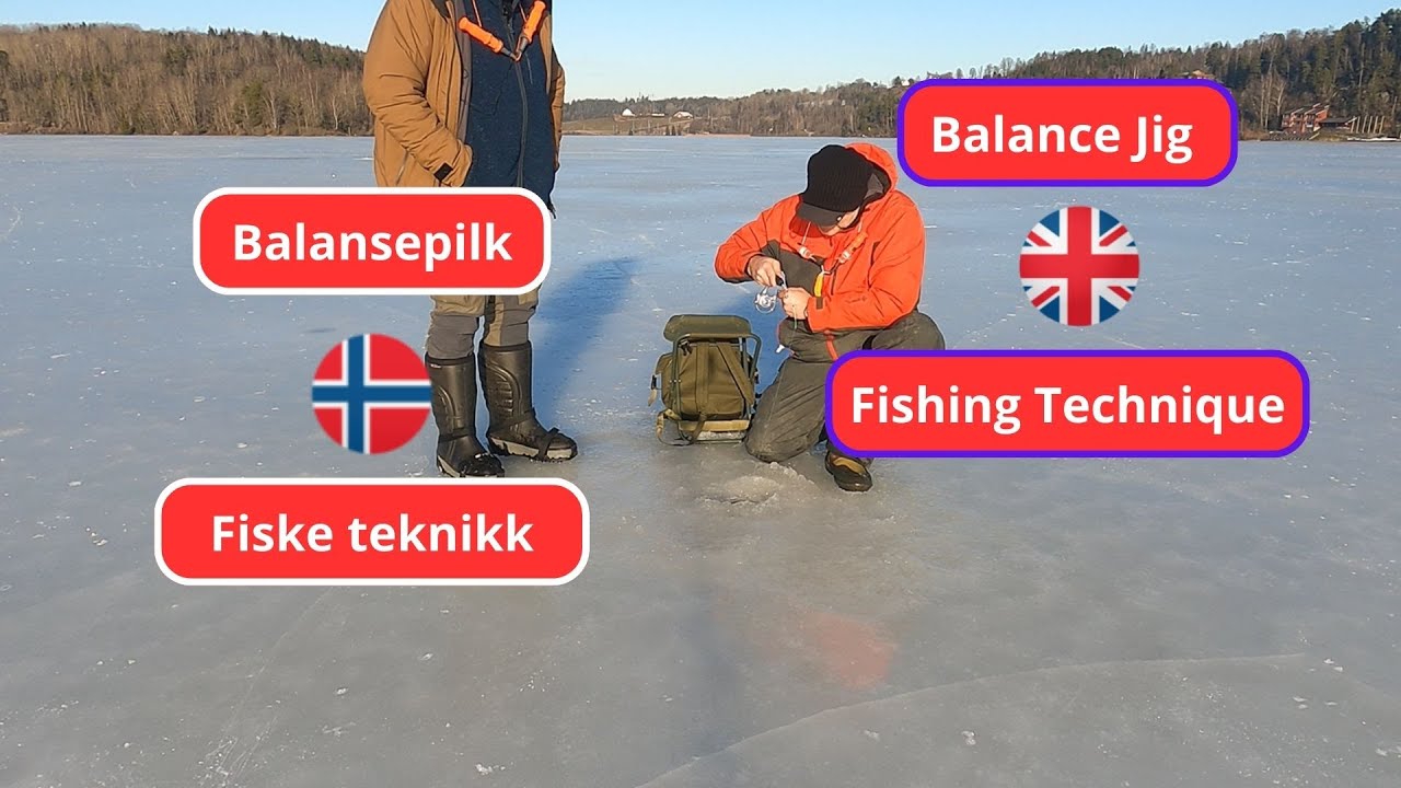 Isfiske med Balansepilk  Icefishing with balance jig