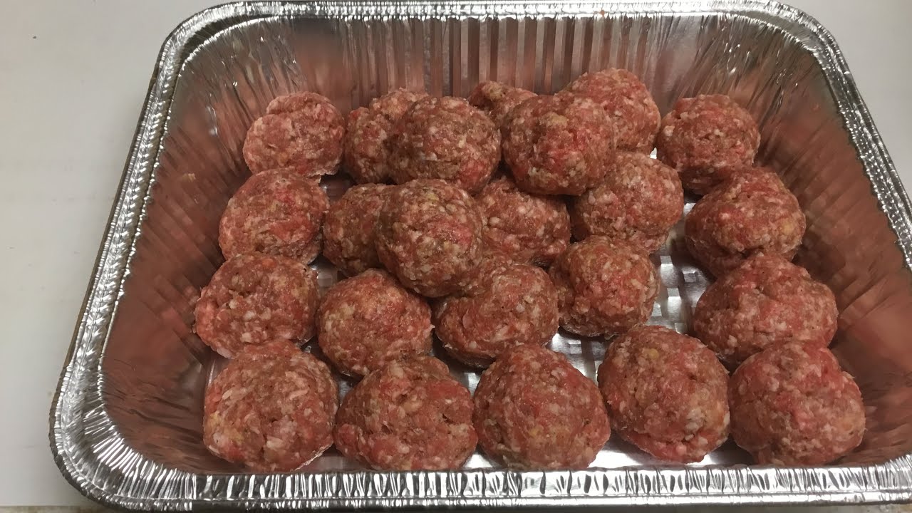 Combination Meatballs #meatballs #pork #sausage #ground beef #moink balls , almost !