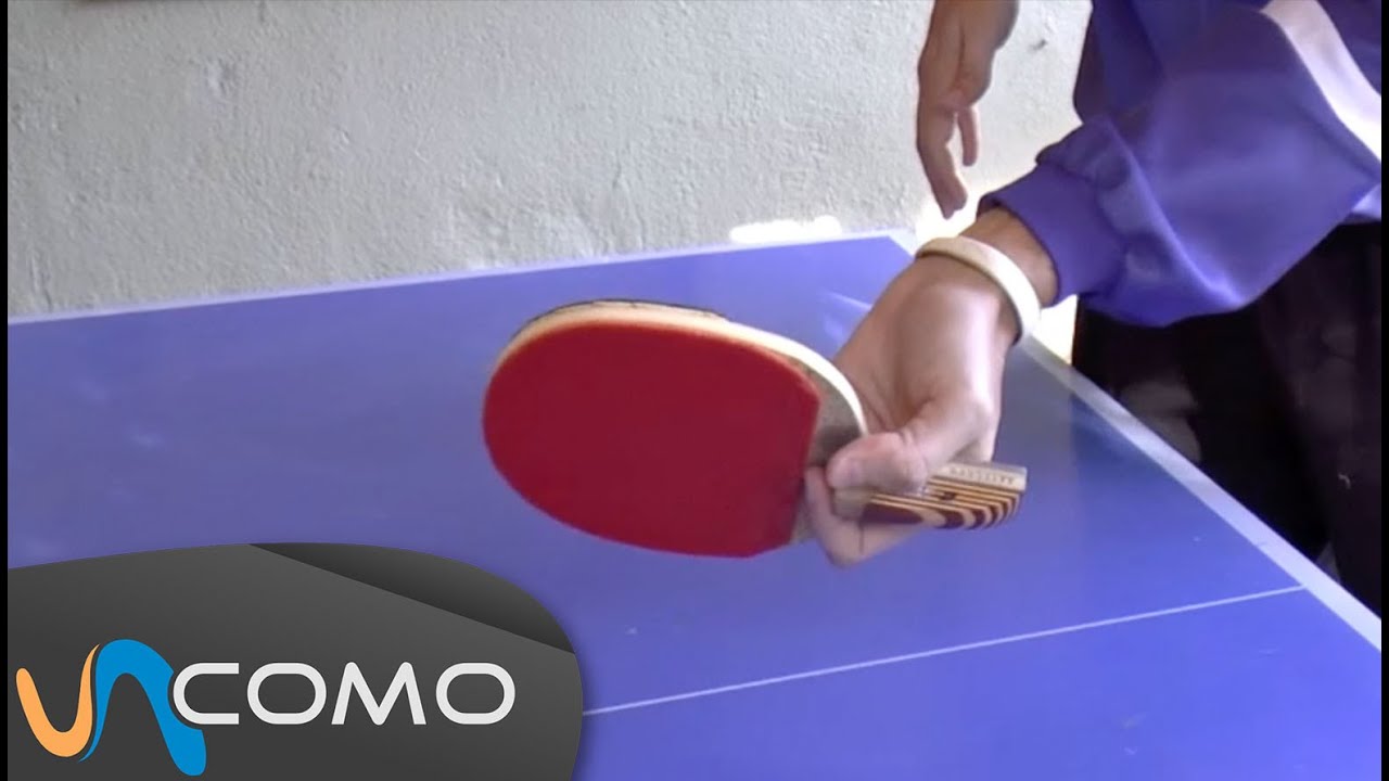 Coger la pala de ping pong