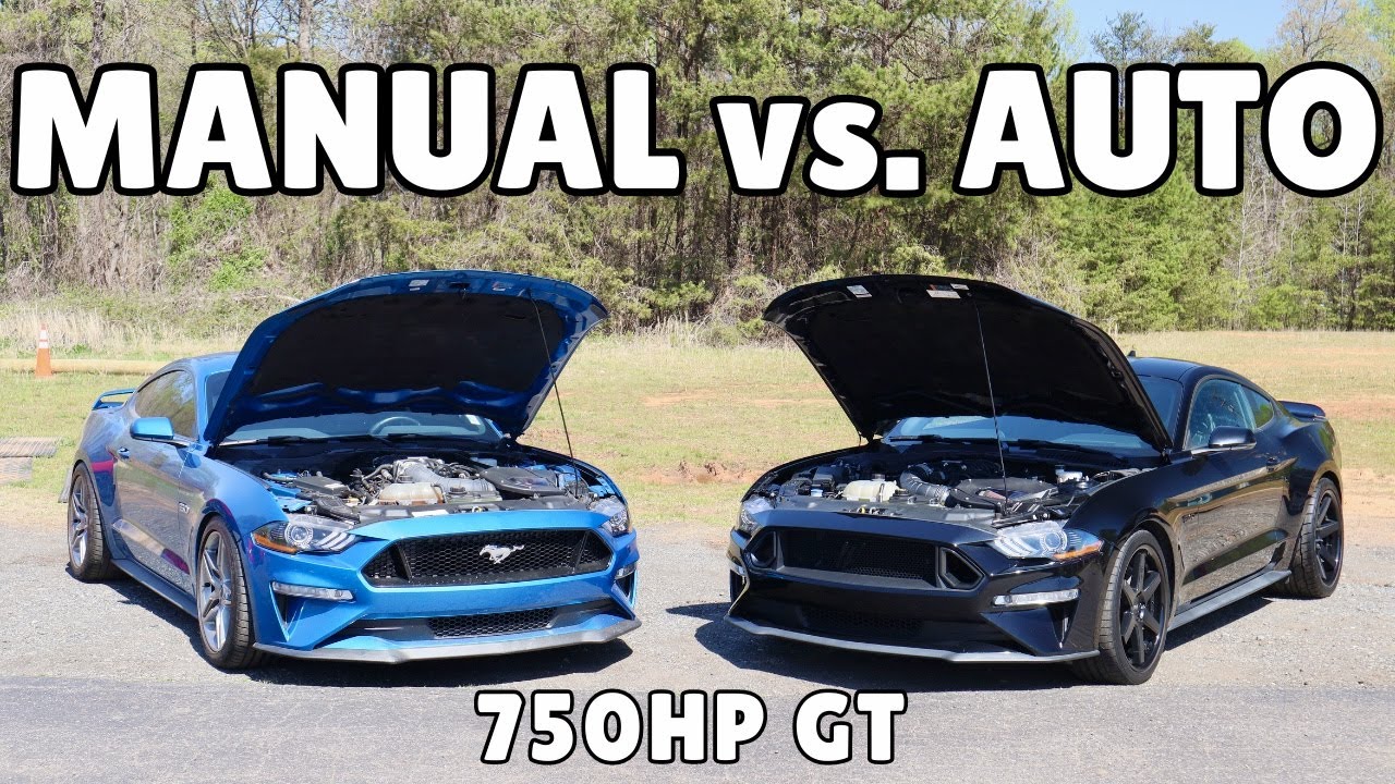 Механика против автомата! Какая коробка передач лучше для 750-сильного Ford Mustang GT с турбонад...