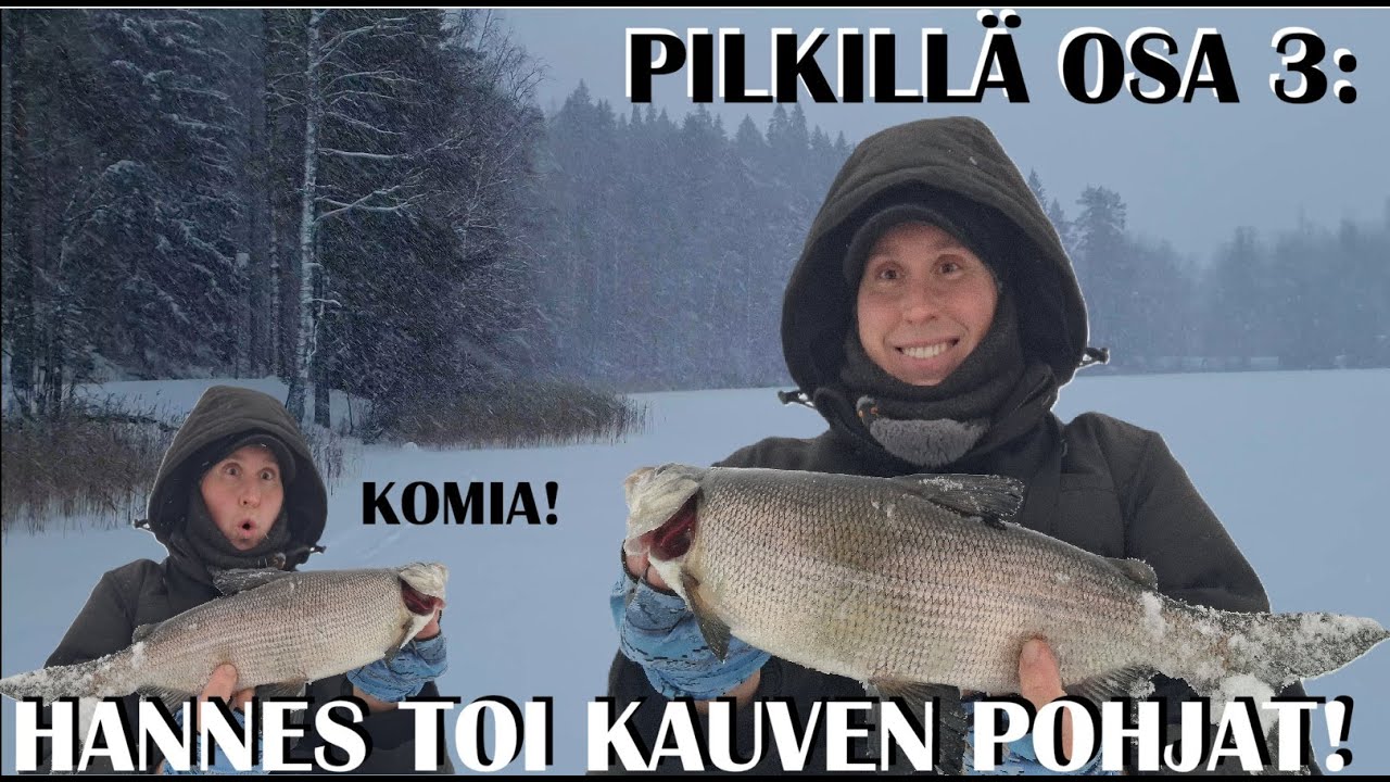 PILKILLÄ OSA 3: 🐟  KAUVEN ENKKA SIIKA! ❤️ HANNES- LUMIMYRSKY ISKI RAJUSTI ❄️ SIIAN PILKKIMINEN