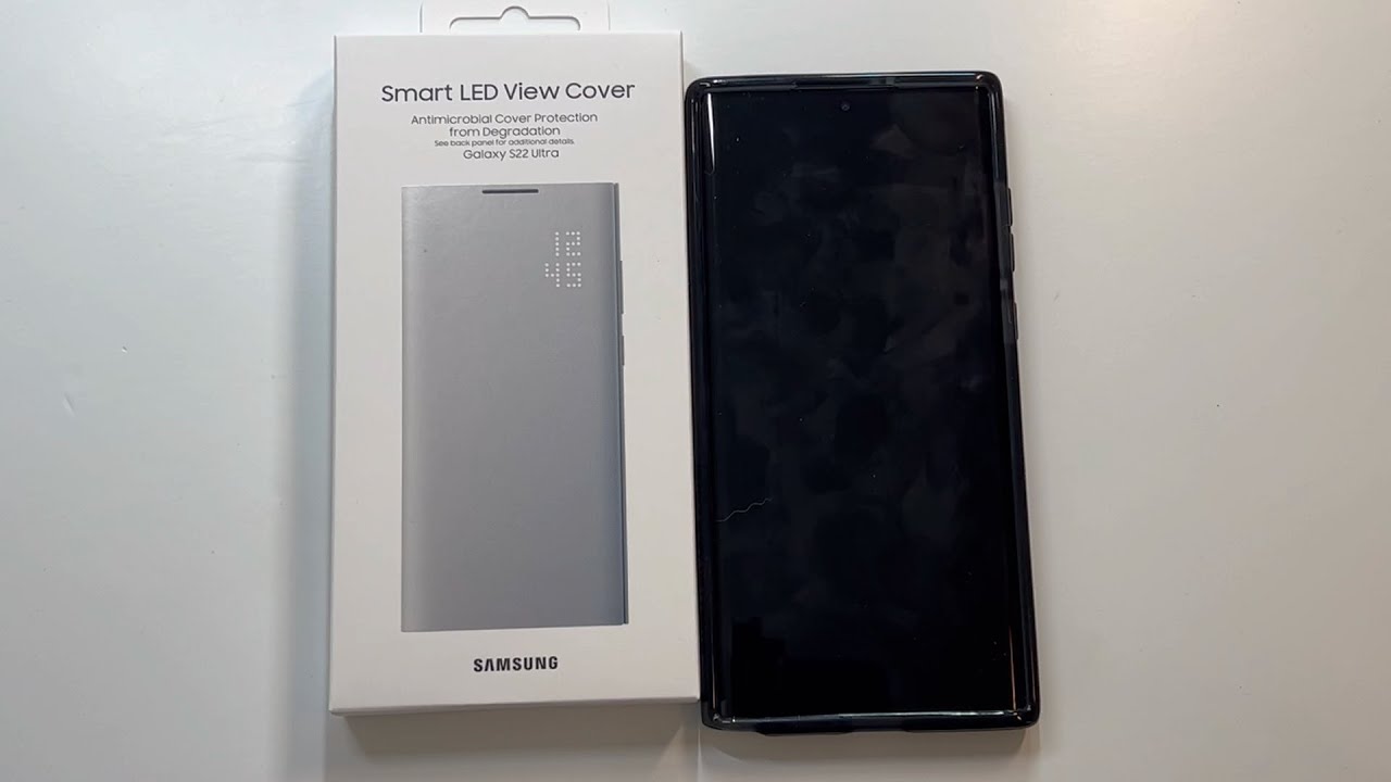 Official Samsung Smart LED View Cover for S22 Ultra Smart LED Unboxing and Review