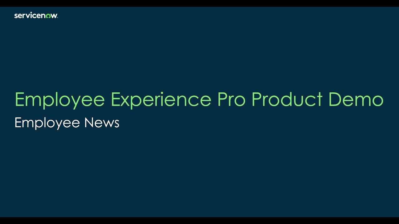 Центр сотрудников ServiceNow &mdash; новости для сотрудников