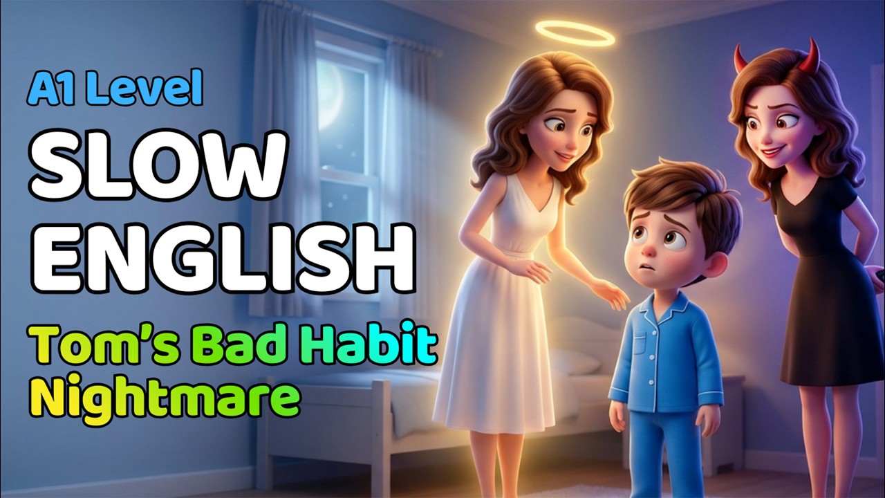 Tom's Bad Habit Nightmare | English Listening Practice for Start Learning English (A1 - A2 Level)