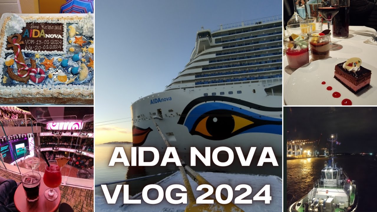 Aidanova 2024 - Norwegen ab Hamburg- Seetag - Lichtermeer - Vlog - 4K