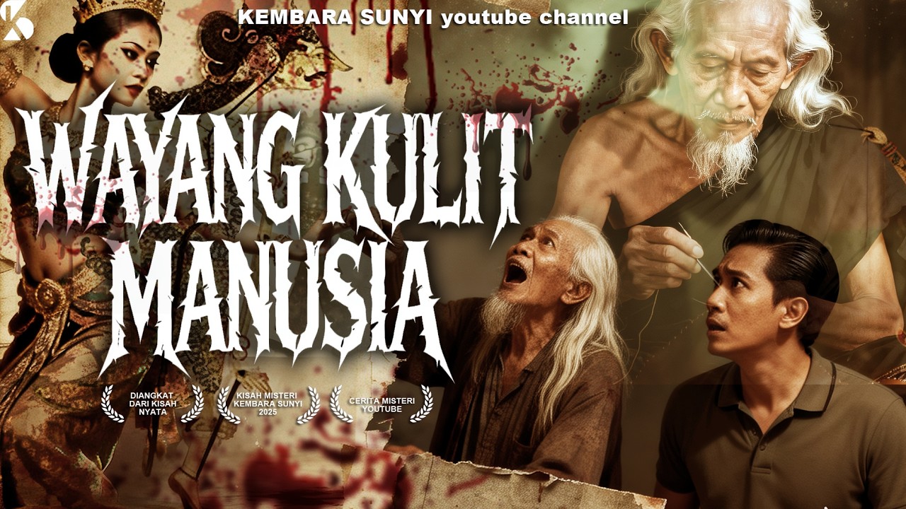 TEROR MISTIS WAYANG DARI BAHAN KULIT MANUSIA ABAD 19. #wayang #kembarasunyi
