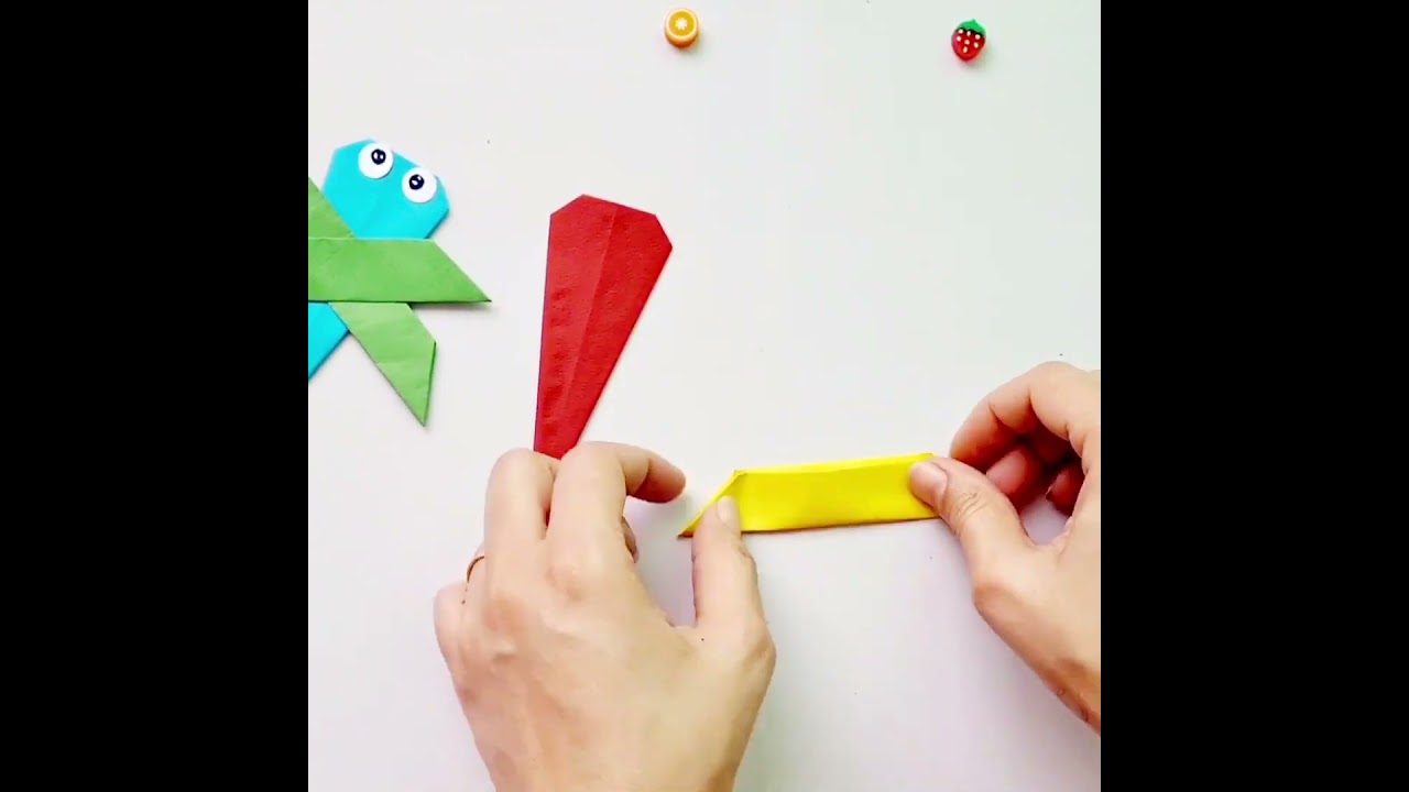 Paper Dragonfly | DIY | Paper Crafts | Shorts | Ytshorts | Diary Of Art