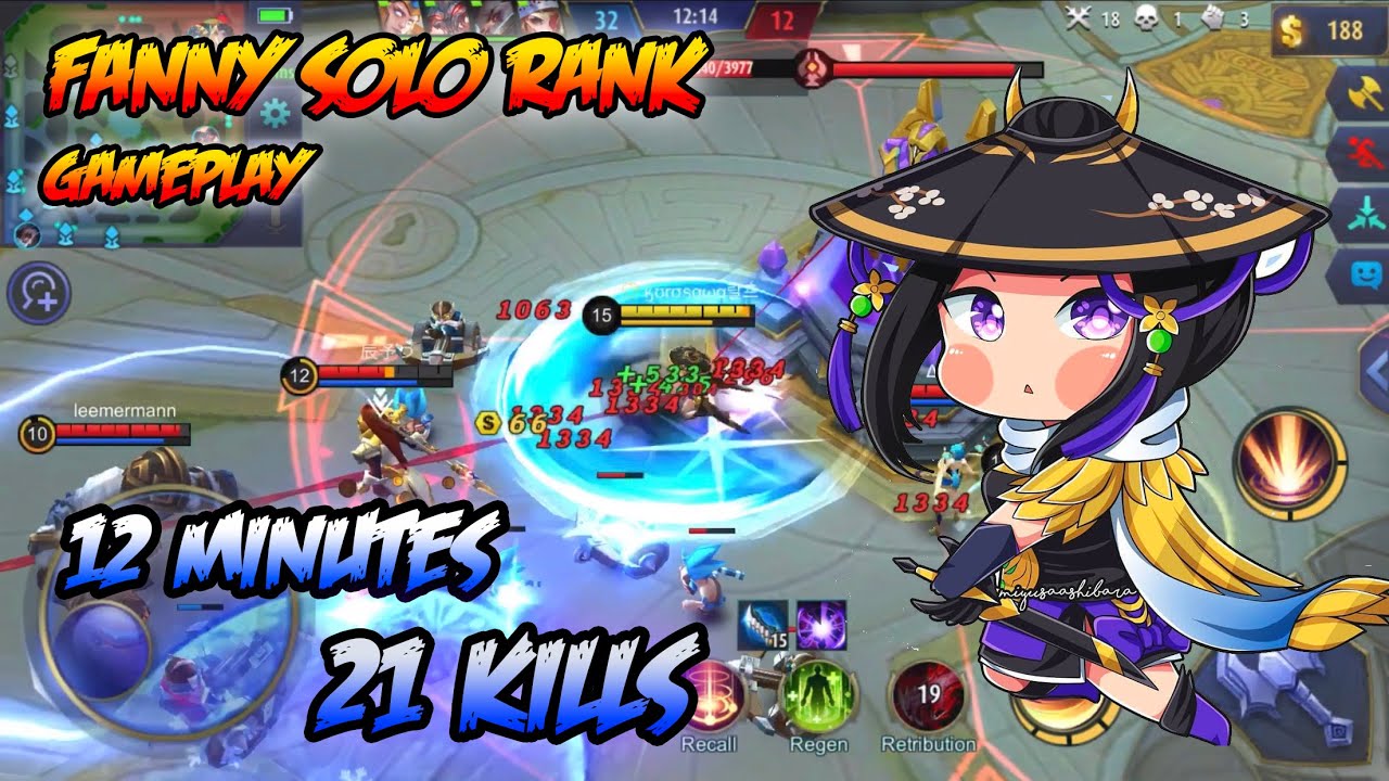 4 MINUTES LEGENDARY FANNY GAMEPLAY || Solo Rank || Mobile Legends: Bang bang
