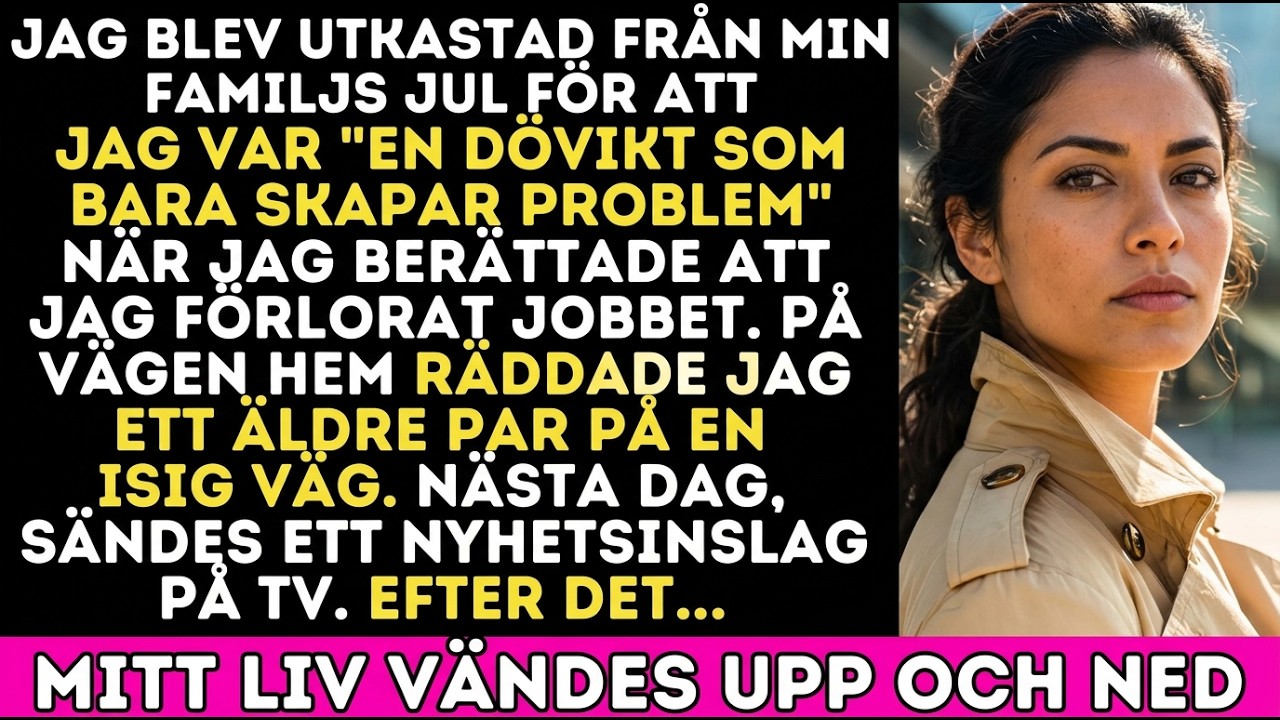 Jag hjälpte ett äldre par på en isig motorväg — nästa dag såg min familj det på TV.