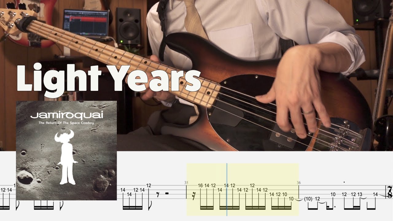 Light Years - Jamiroquai (Bass Cover with Tab)