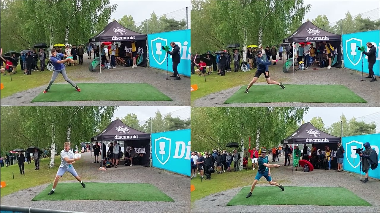 European Open 2023 backhand drives in slow motion at hole 10