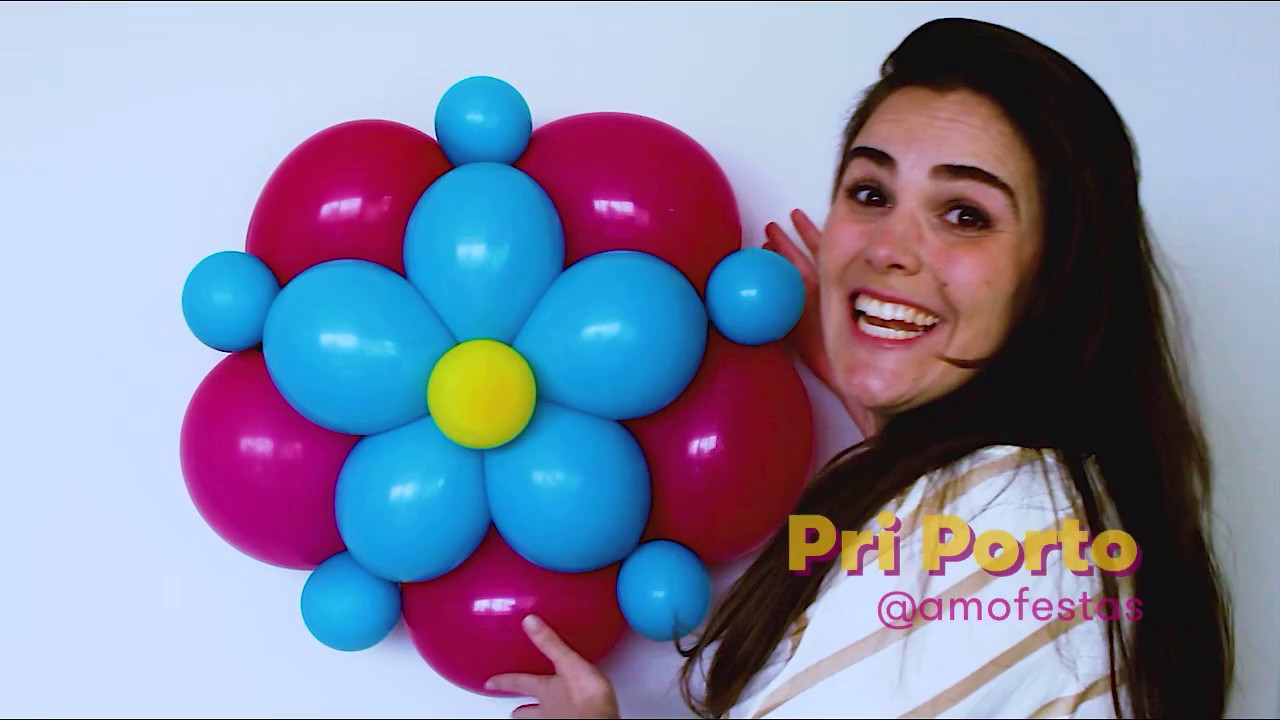 Como Fazer Flor de Balões Dois Bicos - Passo a Passo